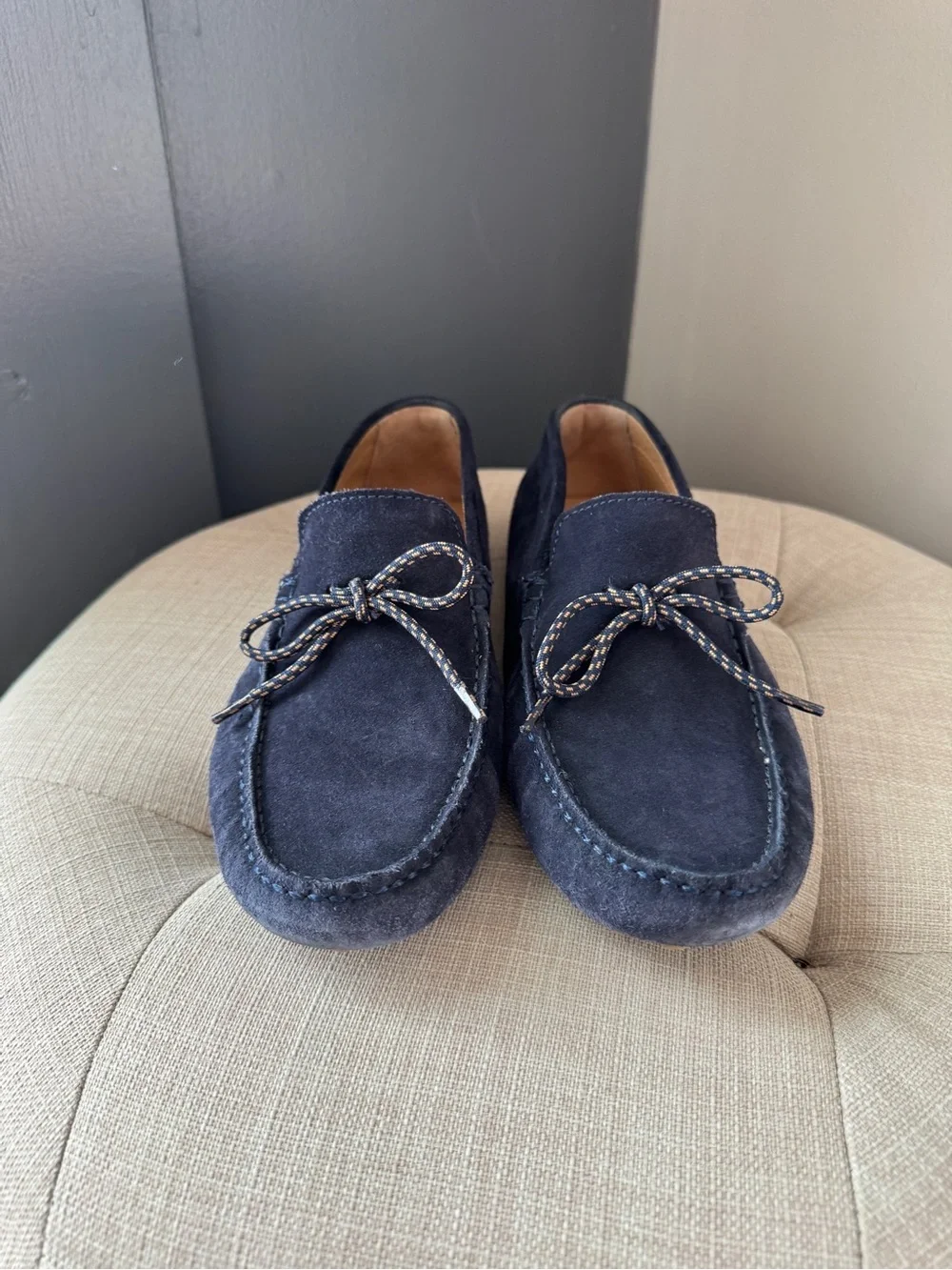 Zara Men's Split Suede Moccasins Size 8-8.5 EU 41